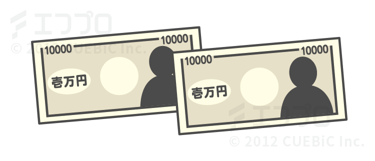 1万円札2枚